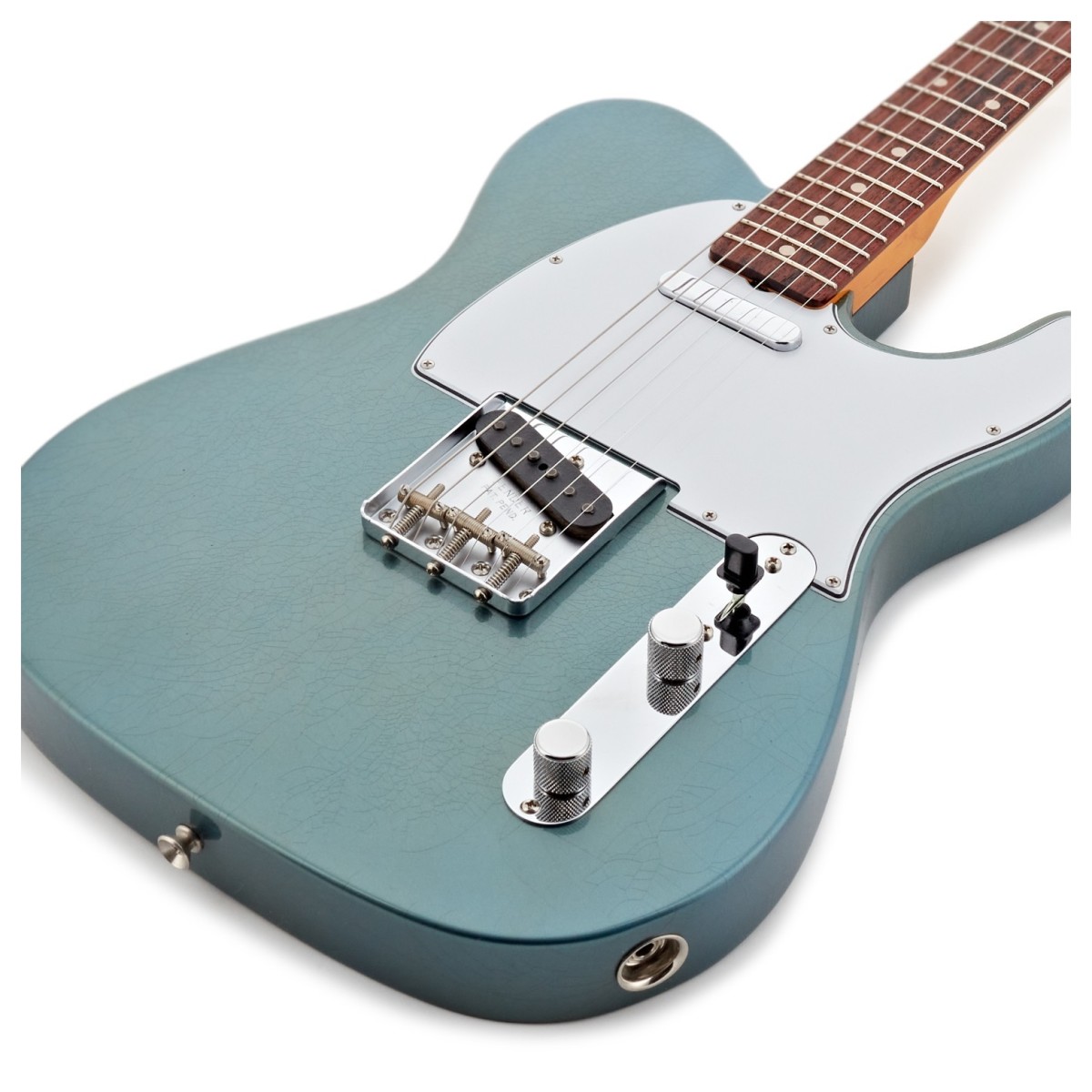 Fender Custom Shop 61 Telecaster DLX Closet Classic 3A RW Fingerboard Super Aged Lake Placid Blue
