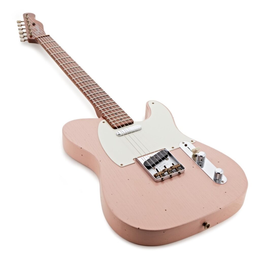 Fender Custom Shop Limited Edition Roasted Reverse 50s Telecaster Journeyman Relic Aged Shell Pink