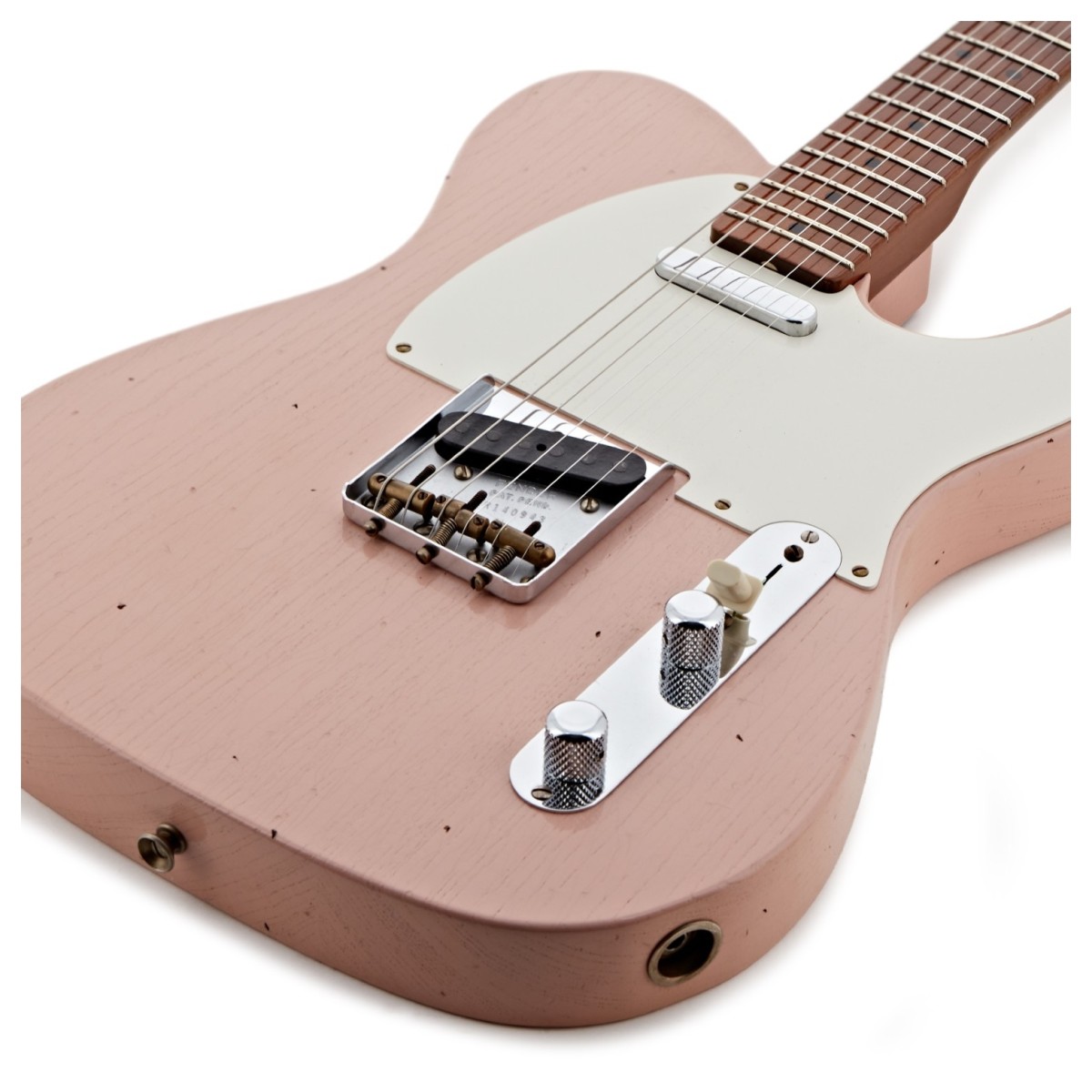 Fender Custom Shop Limited Edition Roasted Reverse 50s Telecaster Journeyman Relic Aged Shell Pink