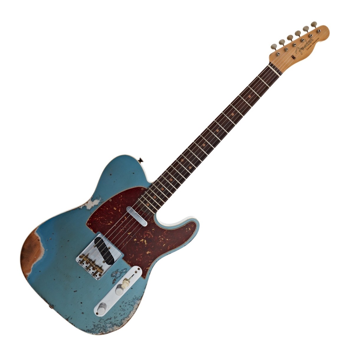 Fender Custom Shop 60 Telecaster Custom Heavy Relic RW Super Faded Aged Lake Placid Blue