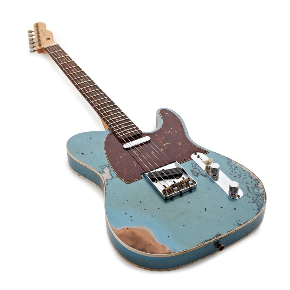 Fender Custom Shop 60 Telecaster Custom Heavy Relic RW Super Faded Aged Lake Placid Blue