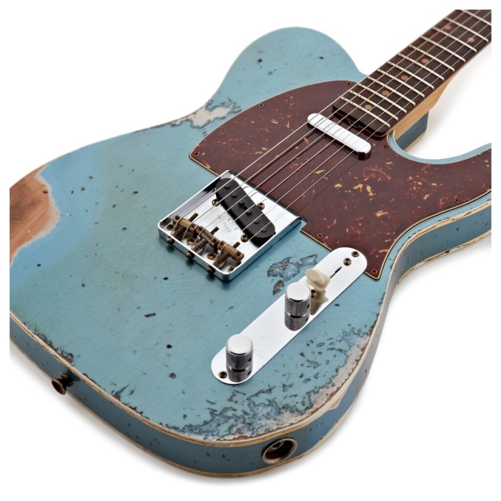 Fender Custom Shop 60 Telecaster Custom Heavy Relic RW Super Faded Aged Lake Placid Blue