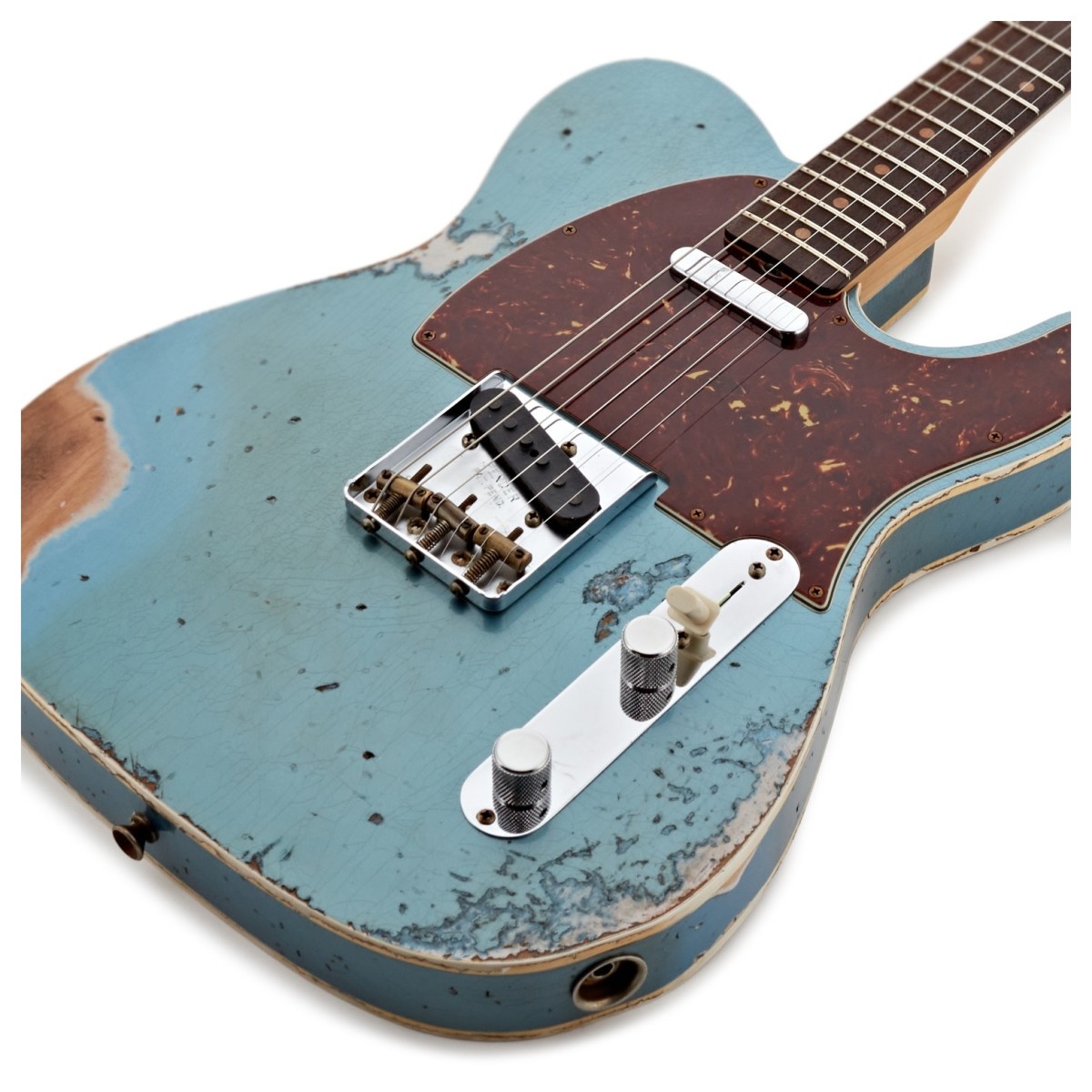 Fender Custom Shop 60 Telecaster Custom Heavy Relic RW Super Faded Aged Lake Placid Blue