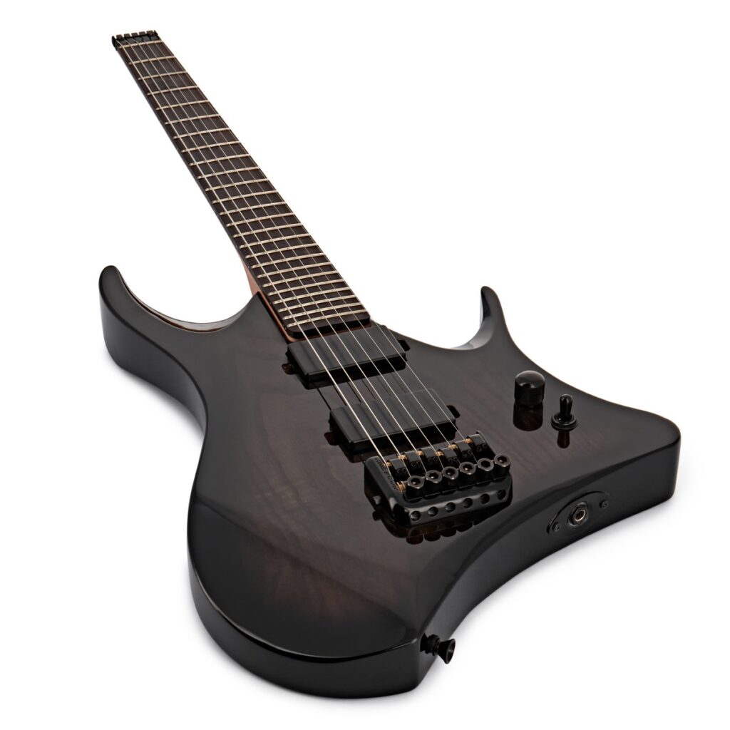 Harlem Headless Guitar by Gear4music Trans Black
