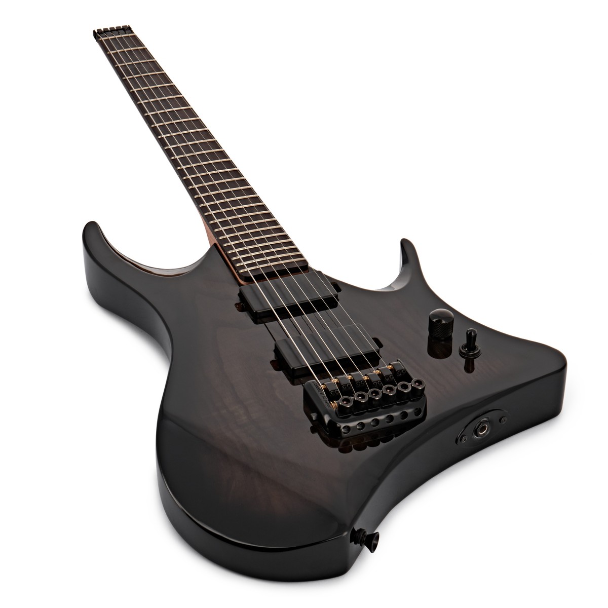 Harlem Headless Guitar by Gear4music Trans Black