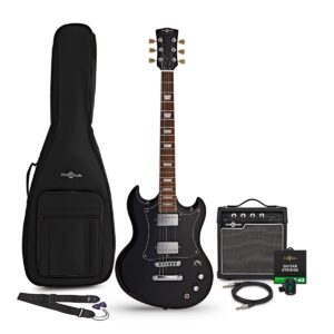 Brooklyn Select Electric Guitar Black 10W Guitar Amp & Accessory Pack