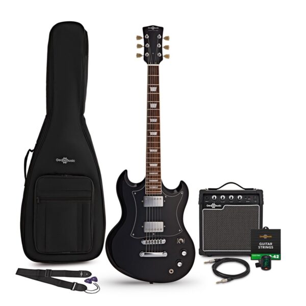 Brooklyn Select Electric Guitar Black 10W Guitar Amp & Accessory Pack