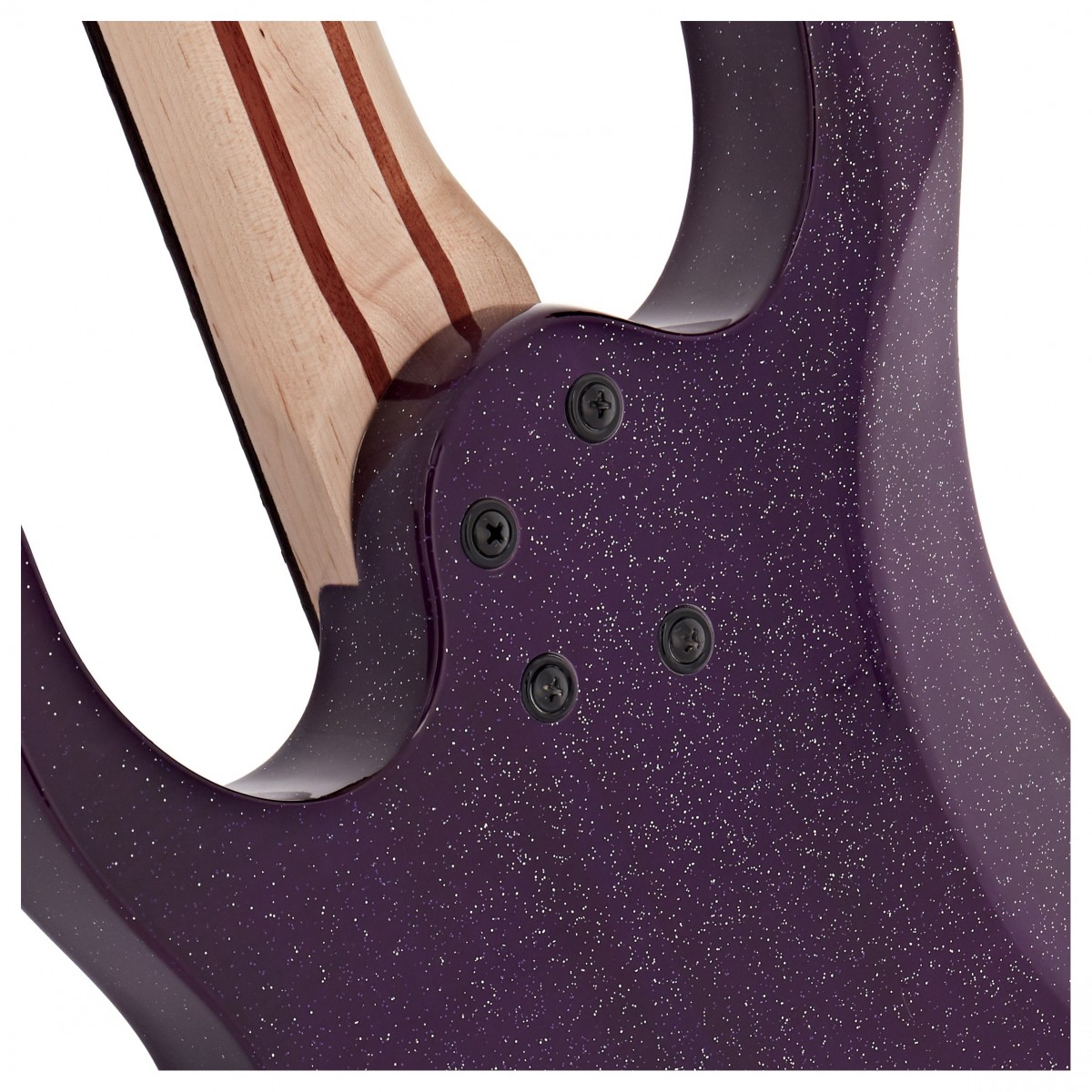 Harlem S 7-String Fanned Fret Guitar by Gear4music Purple Sparkle