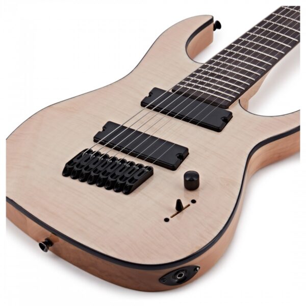 Harlem S 8-String Fanned Fret Guitar by Gear4music Natural