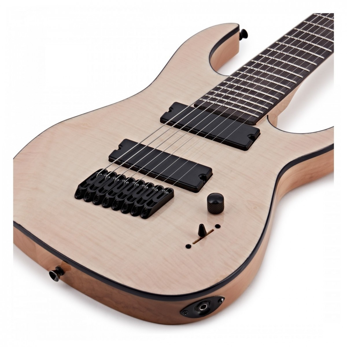 Harlem S 8-String Fanned Fret Guitar + 15W Amp Pack Natural