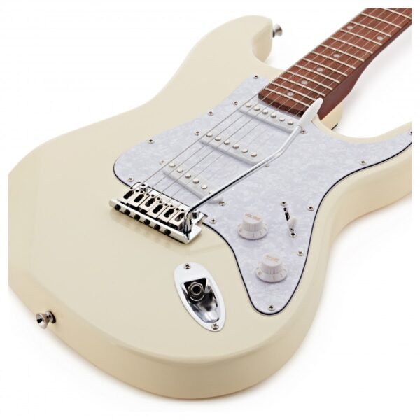 LA Select Legacy Guitar by Gear4music Vintage White