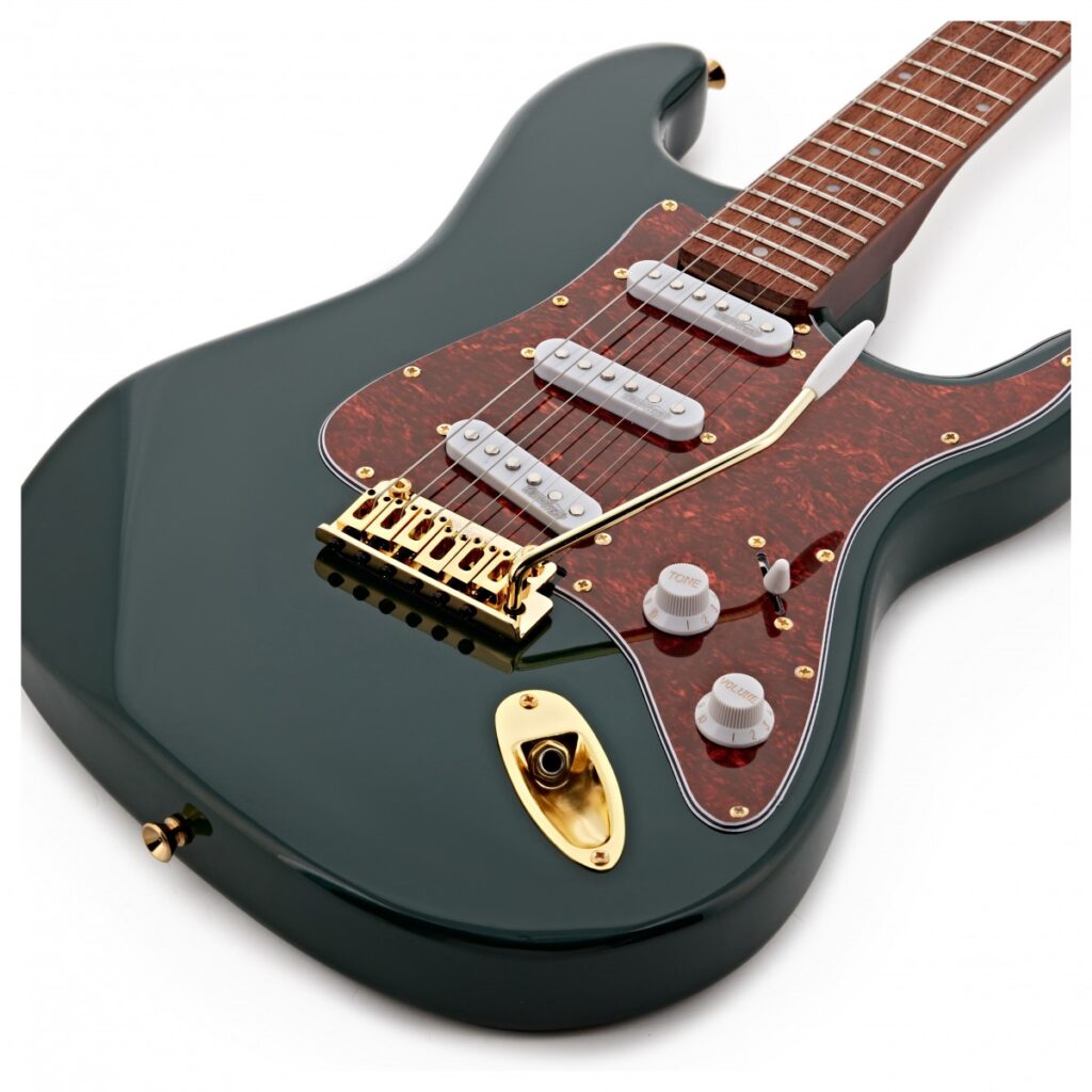 LA Select Legacy Guitar by Gear4music Green