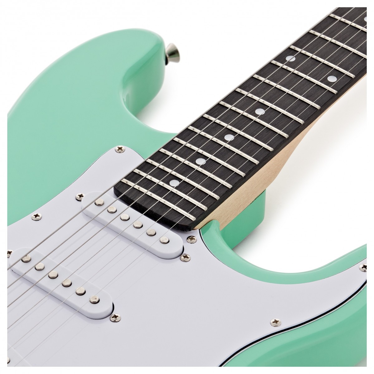 LA Electric Guitar Seafoam Green 15W Guitar Amp & Ultimate Accessory Pack