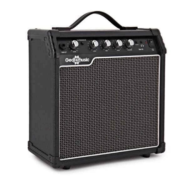 Brooklyn Electric Guitar White 10W Guitar Amp & Accessory Pack
