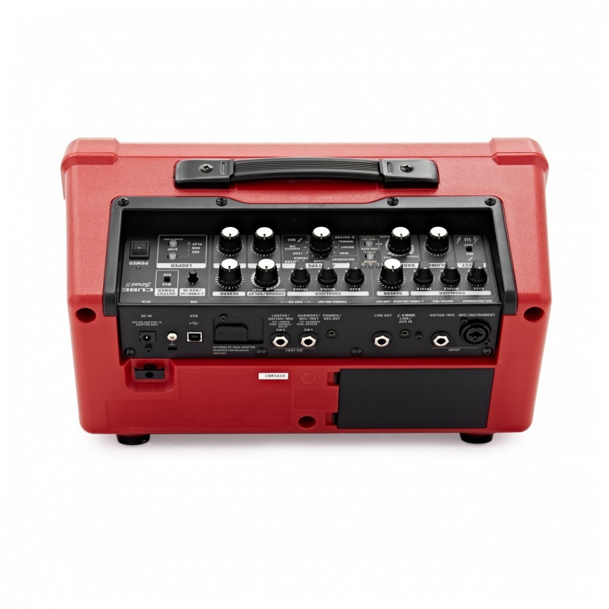 Boss Cube Street 2 Battery Powered Amp Red with Carrying Case