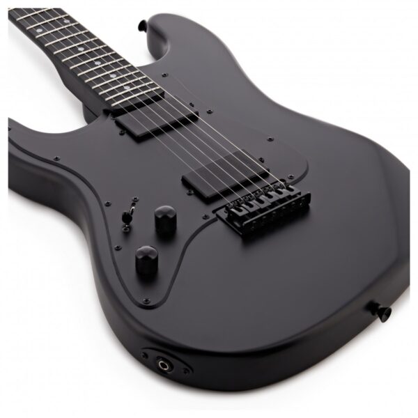 LA Select Modern Left Handed Guitar by Gear4music Blackout