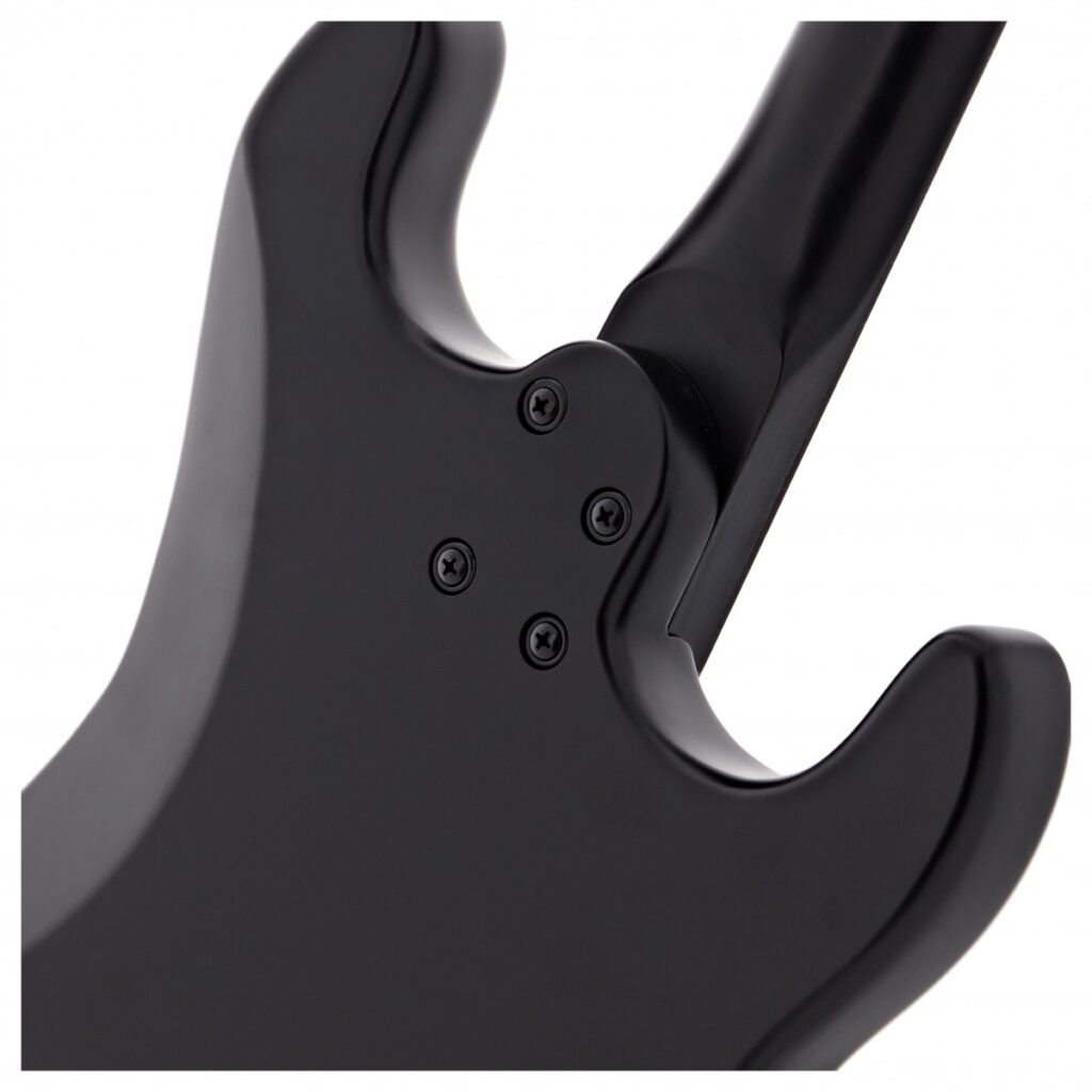 LA Select Modern Left Handed Guitar by Gear4music Blackout