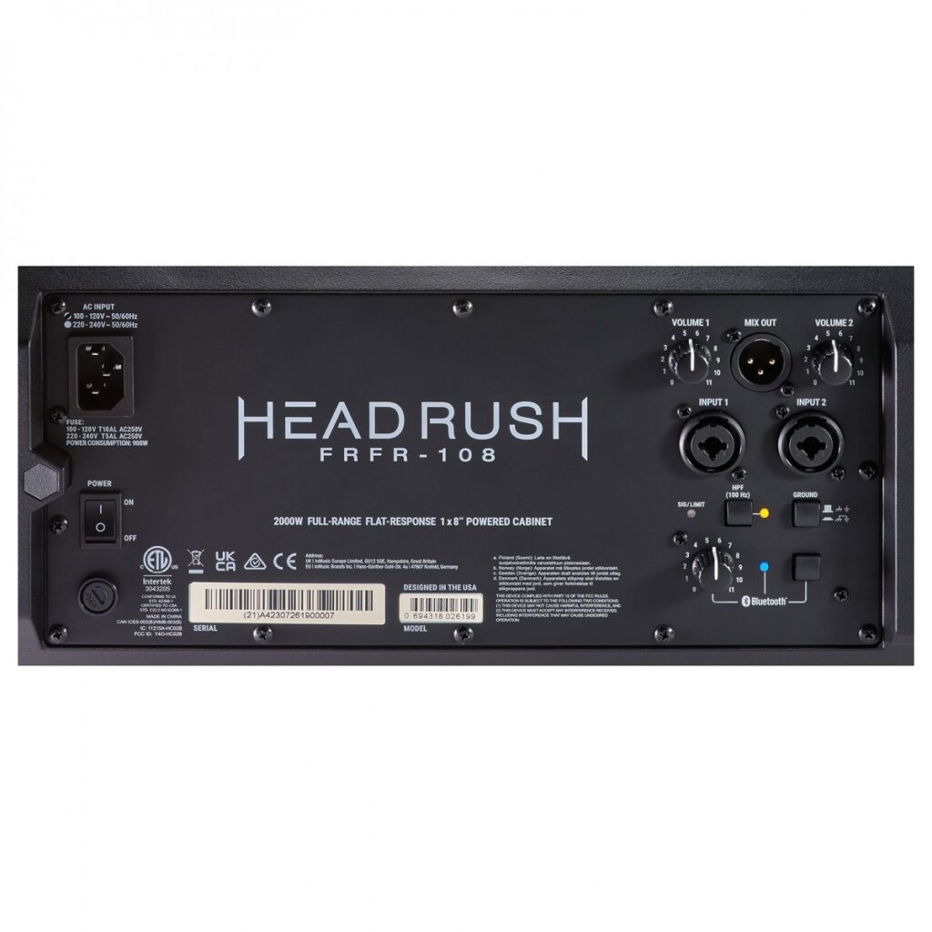 HeadRush FRFR108 MK2 2000W Full Range Powered 1x8 Speaker