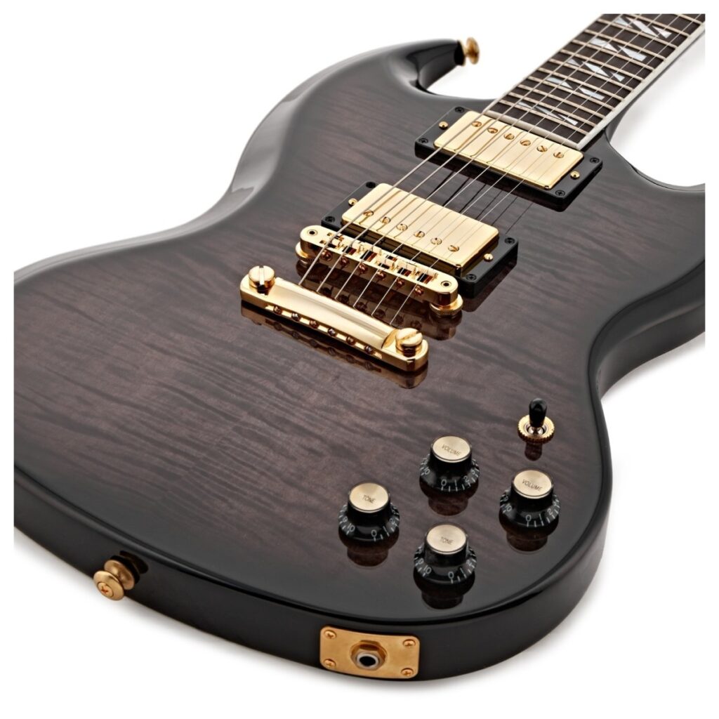 Gibson SG Supreme Translucent Ebony Burst #228440376