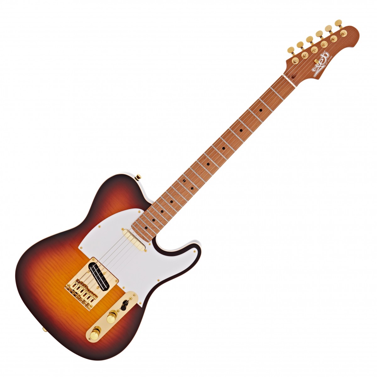 JET Guitars JT-600 Roasted Maple Tobacco Burst