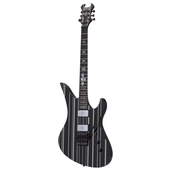 Schecter Synyster Custom Gloss Black with Silver Pin Stripes