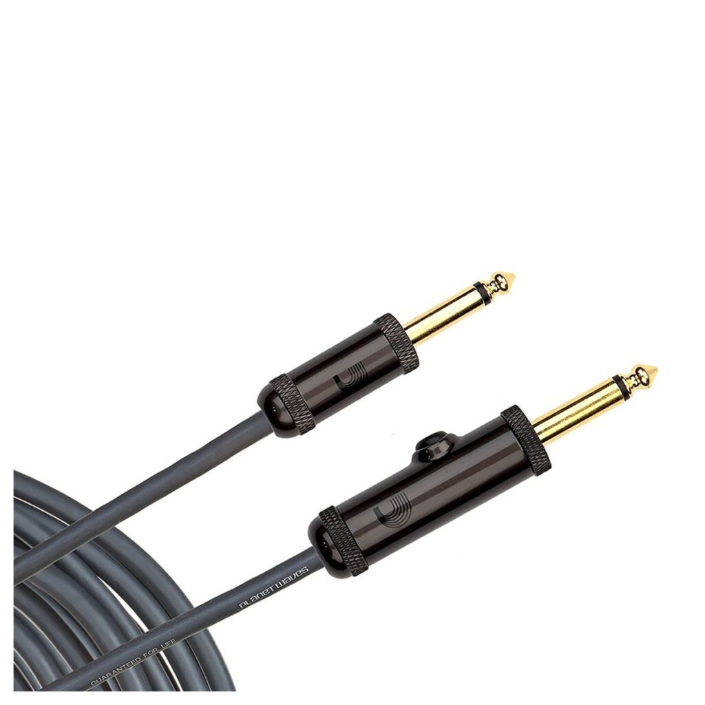 DAddario PW-AG-10 Circuit Breaker 1/4" Instrument Cable 10ft