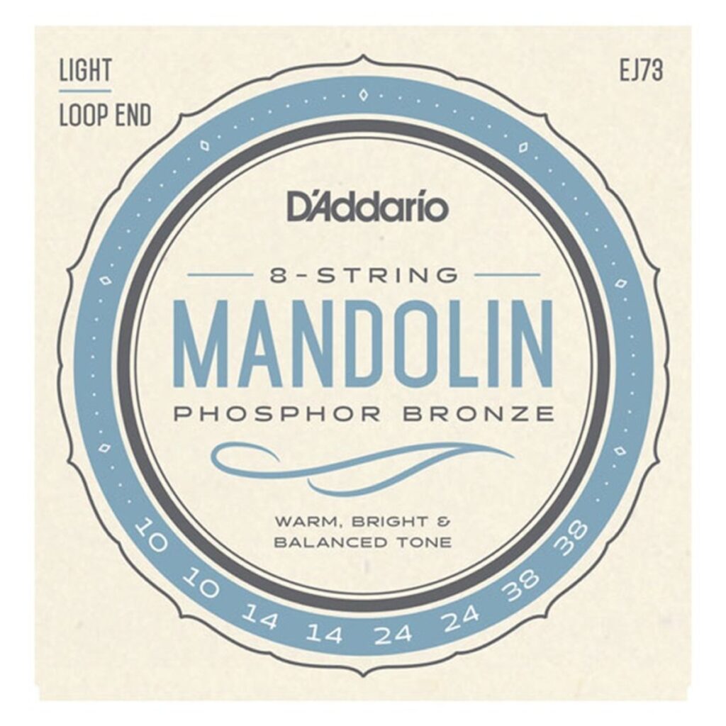 DAddario EJ73 Mandolin Strings Phosphor Bronze Light 10-38