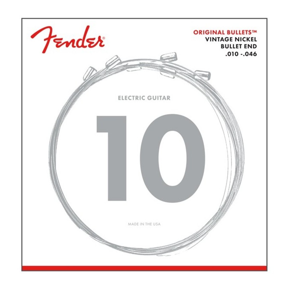 Fender SuperSonic Bullets 3150R Guitar Strings Pure Nickel Bullet End Gauges .010-.046 - Image 1