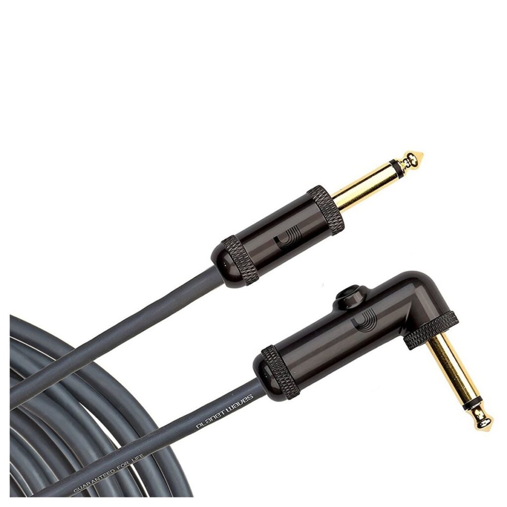 DAddario PW-AGRA Circuit Breaker Instrument Cable Right Angle 20ft