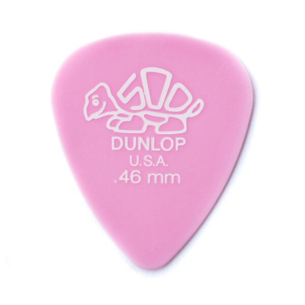 Dunlop 0.46mm Del 500 Pick Light Pink Players Pack of 12 - Image 1