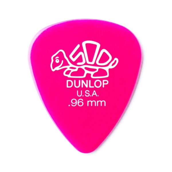 Dunlop 0.96mm Del 500 Dark Pink Players Pack of 12 - Image 1