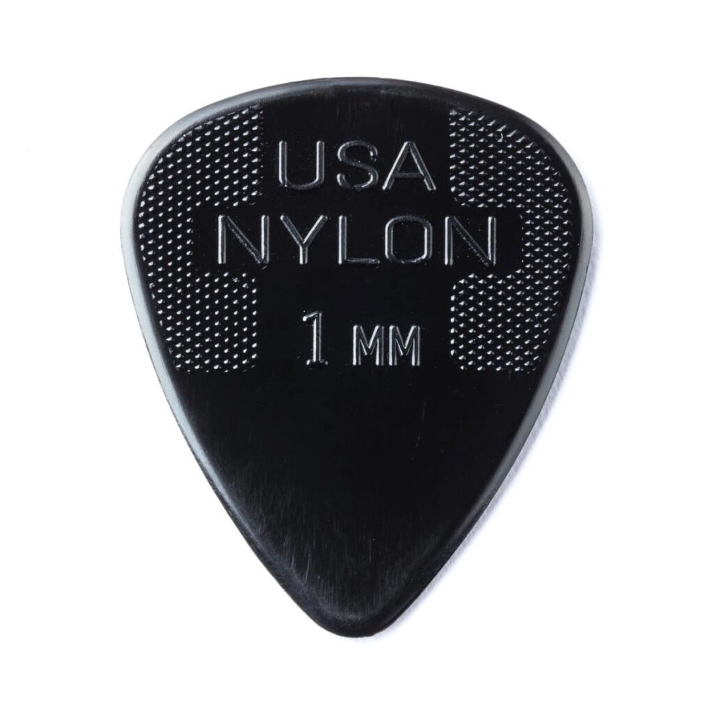 Dunlop 44P10 1.00mm Nylon Standard Pick Black Players Pack of 12