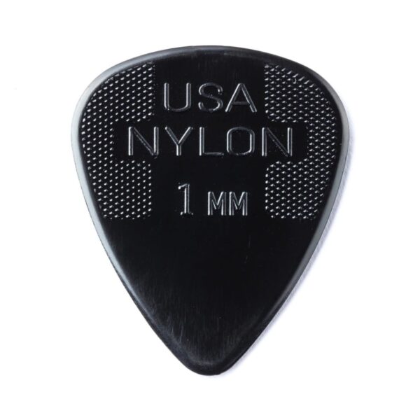 Dunlop 44P10 1.00mm Nylon Standard Pick Black Players Pack of 12 - Image 1