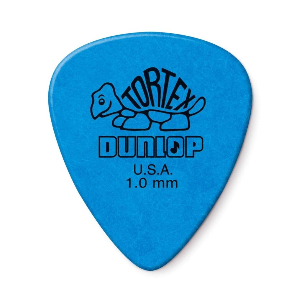 Dunlop 418P10 1mm Tortex Standard Pick Blue Players Pack of 12