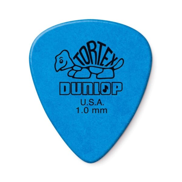 Dunlop 418P10 1mm Tortex Standard Pick Blue Players Pack of 12 - Image 1