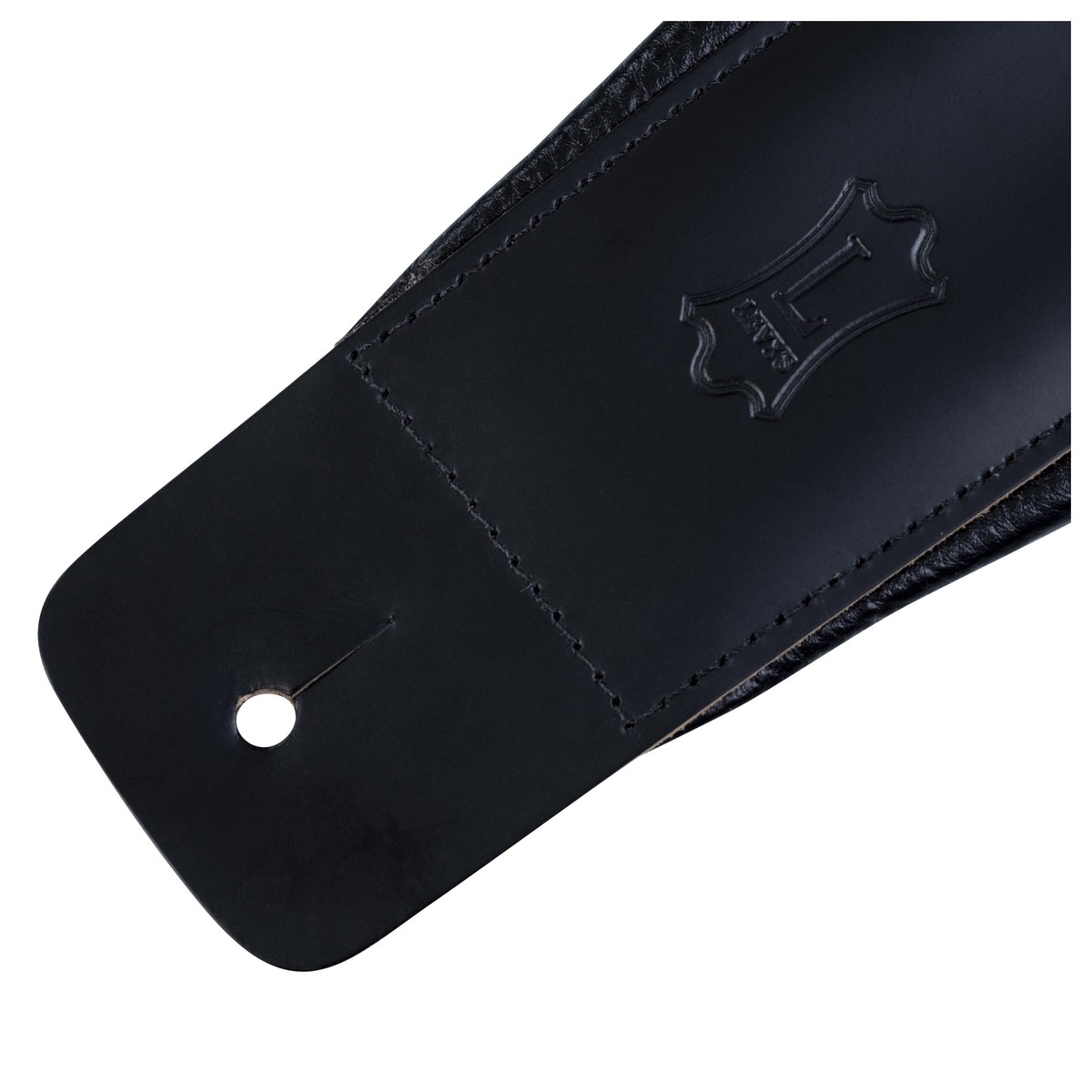 Levys DM1PD Padded Leather Strap Black - Image 3