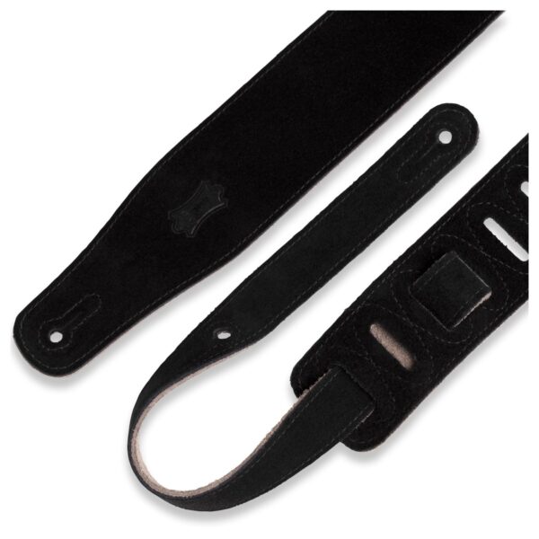 Levys MS26 Suede Leather Strap Black - Image 2
