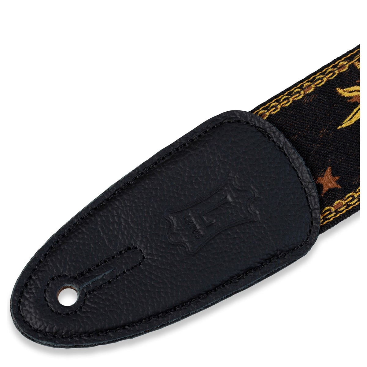 Levys MPJG-SUN-BLK Jacquard Sun Polyester Strap Black - Image 2