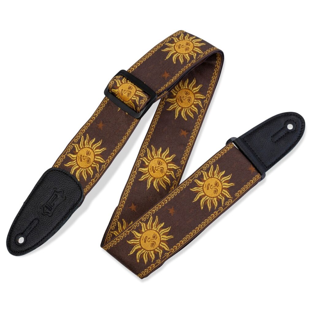 Levys MPJG-SUN-BRN Jacquard Sun Polyester Strap Brown