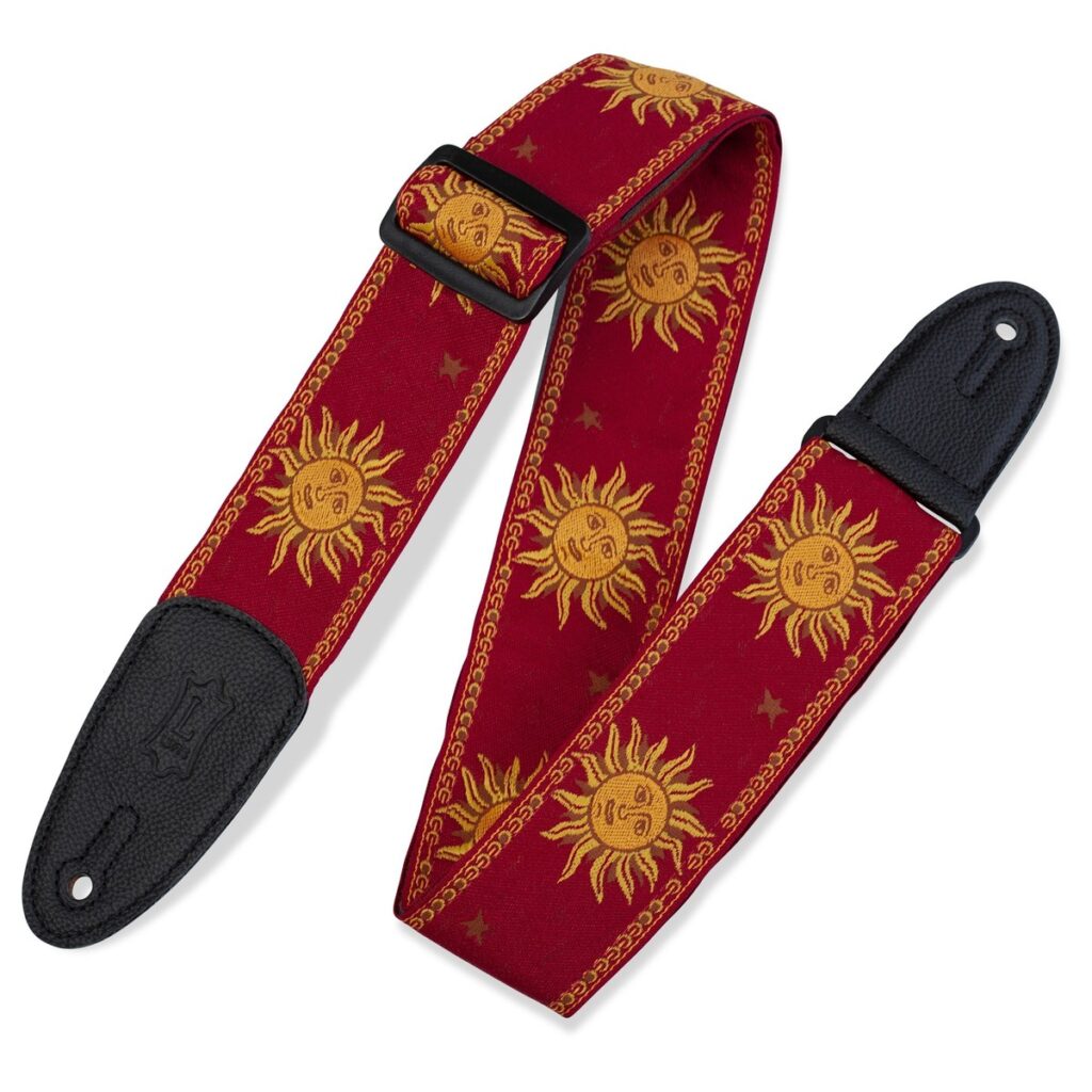 Levys Jacquard Sun Polyester Strap Red