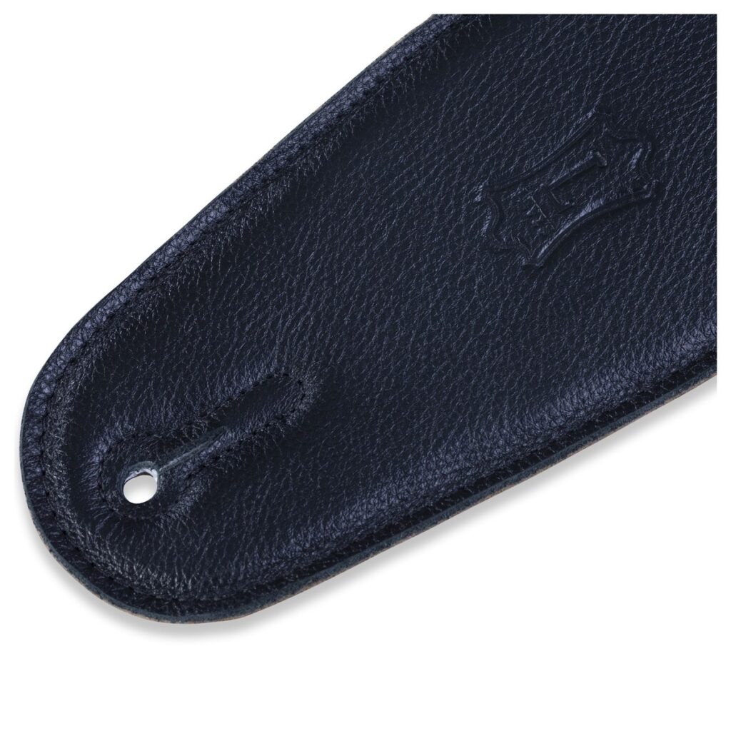 Levys M4GF Garment Leather Strap w/ Thong Black
