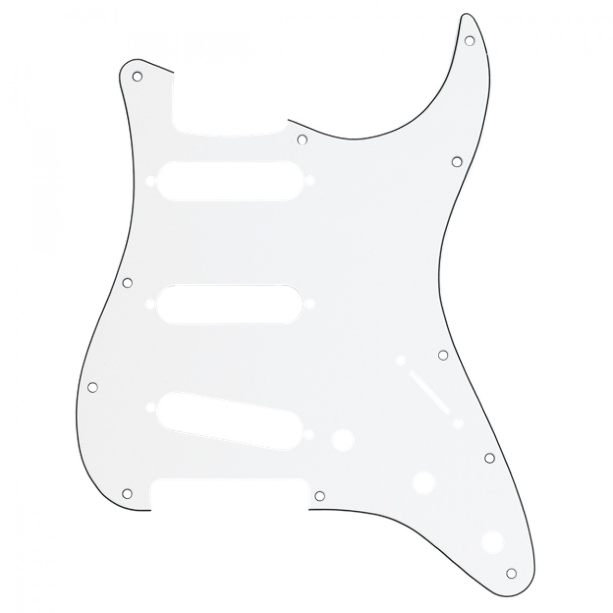 Fender 11-Hole Modern-Style Stratocaster Pickguard White - Image 1