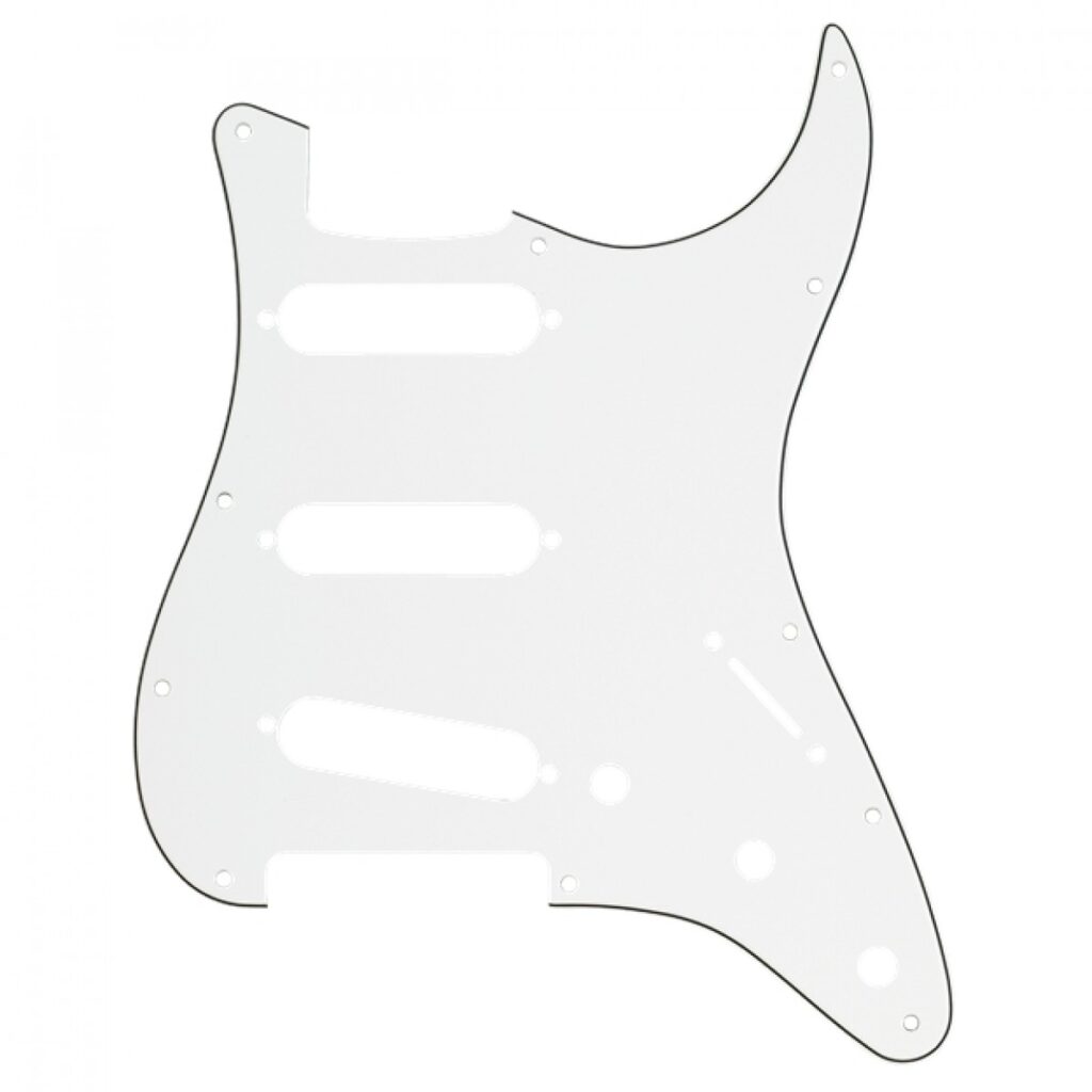 Fender 11-Hole Modern-Style Stratocaster Pickguard S/S/S Parchment