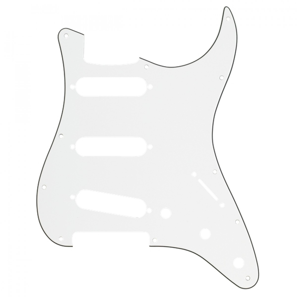 Fender 11-Hole Modern-Style Stratocaster Pickguard S/S/S Parchment - Image 1