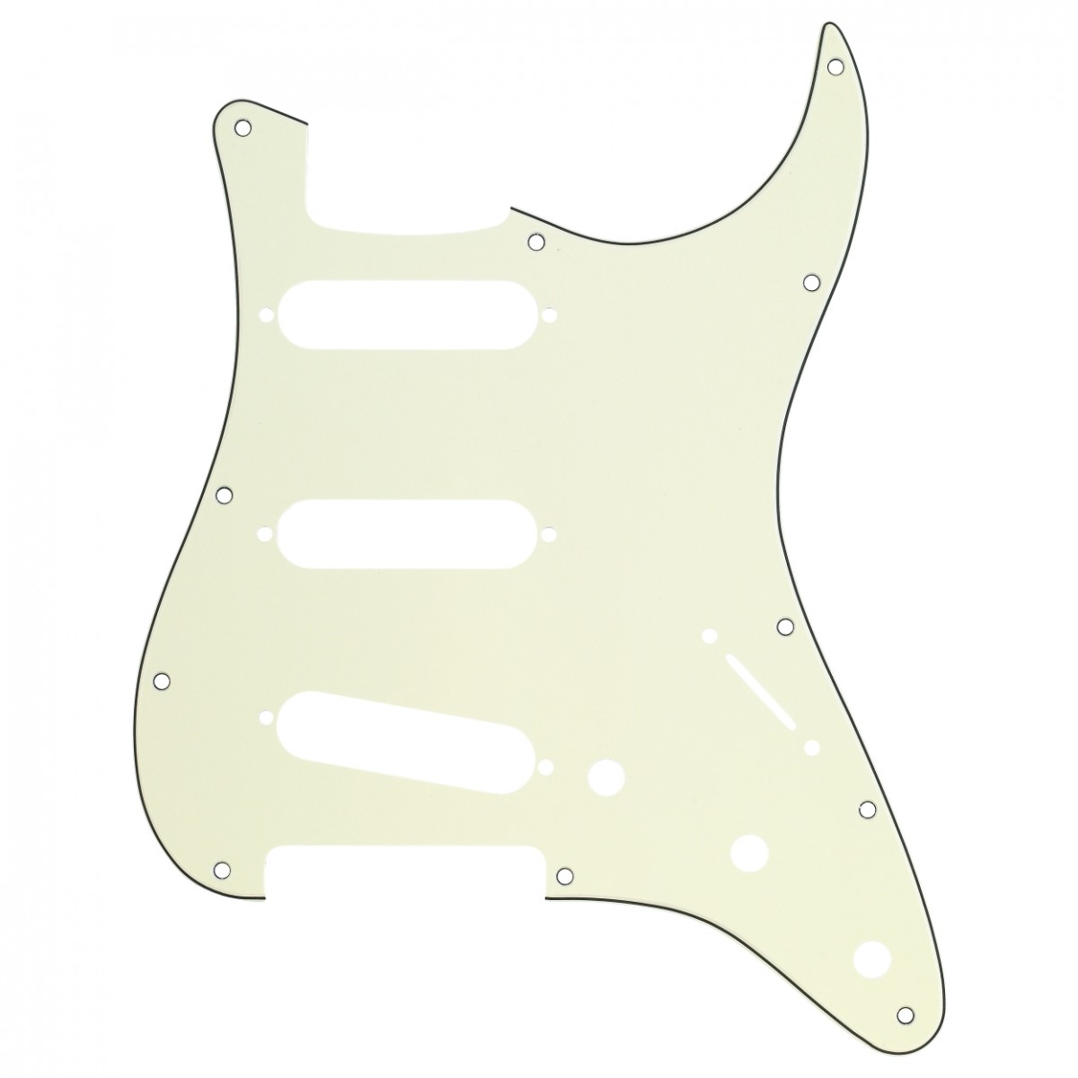 Fender 11-Hole Modern-Style Stratocaster Pickguard S/S/S Mint Green - Image 1