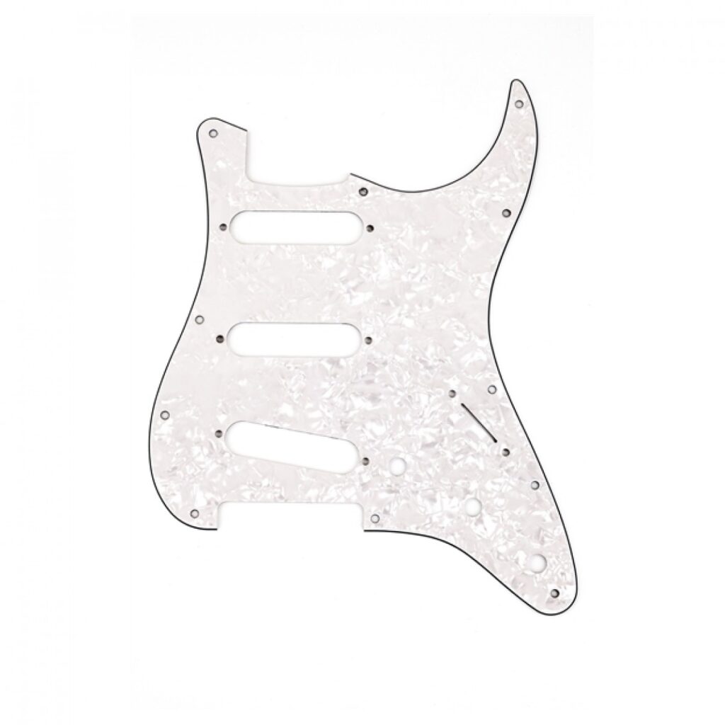 Fender 11-Hole Modern-Style Stratocaster Pickguard S/S/S White Pearl