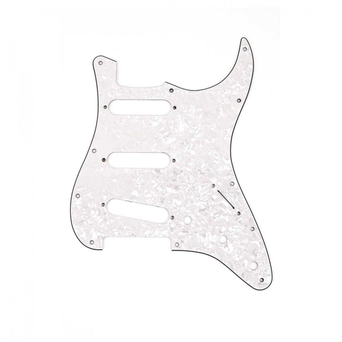 Fender 11-Hole Modern-Style Stratocaster Pickguard S/S/S White Pearl - Image 1