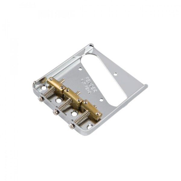 Fender 3-Saddle American Vintage Telecaster Bridge Assembly Chrome - Image 2