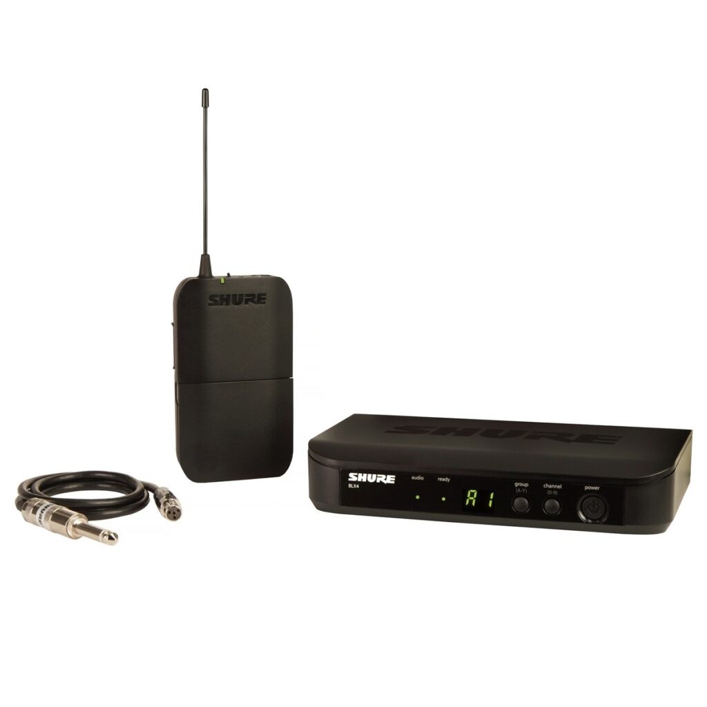Shure BLX14-K3E Wireless Guitar System with WA302 Cable