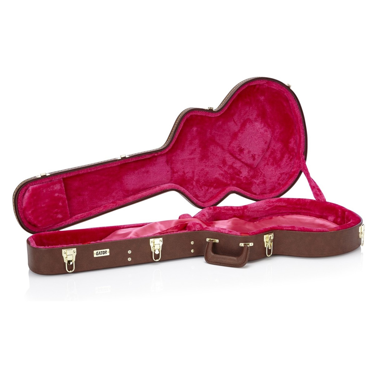 Gator GW-335-BROWN Deluxe Semi-Hollow Electric Guitar Case - Image 3